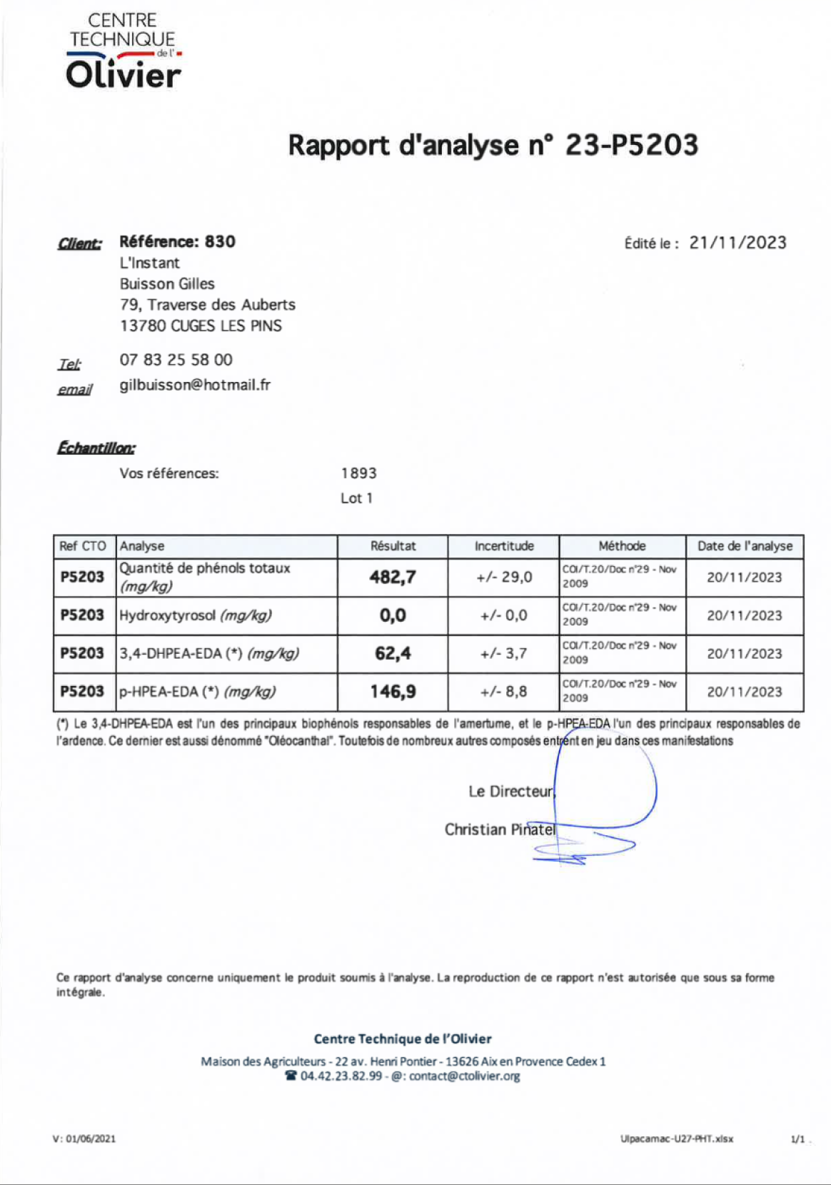 Certificate 23